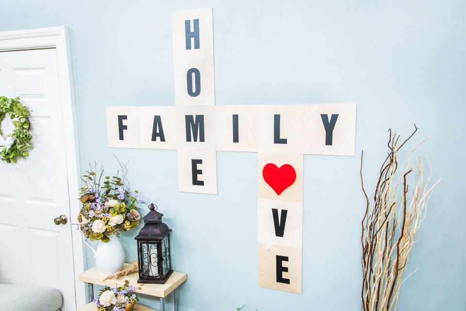 How To DIY Crossword Wall Art