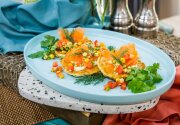 Corn Cakes with Avocado Yogurt & Smoked Salmon - Home & Family
