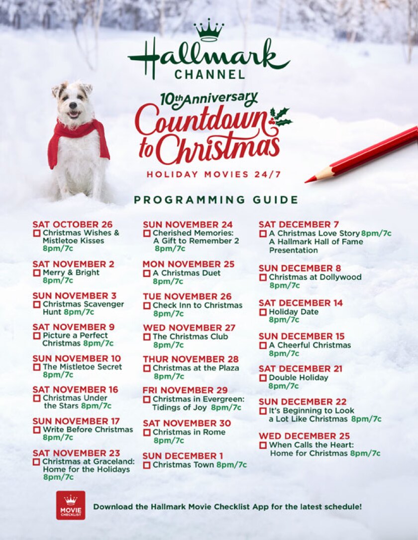 Movie Guide 2019 Countdown to Christmas