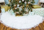 DIY Wedding Dress Christmas Tree Skirt - Home & Family
