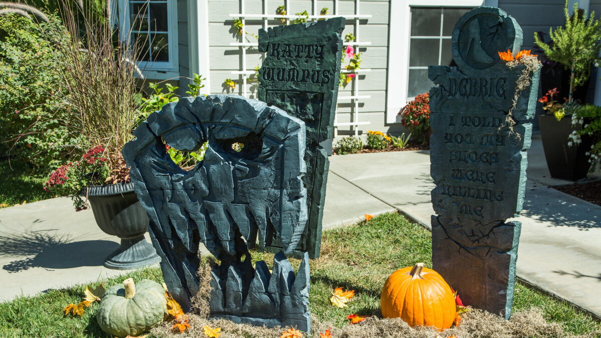 DIY Gravestone Garden