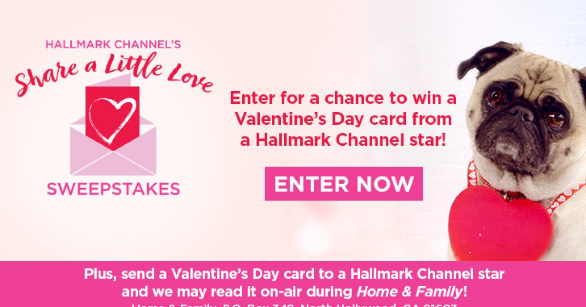 Hallmark Channel S Share A Little Love Sweepstakes Home Family