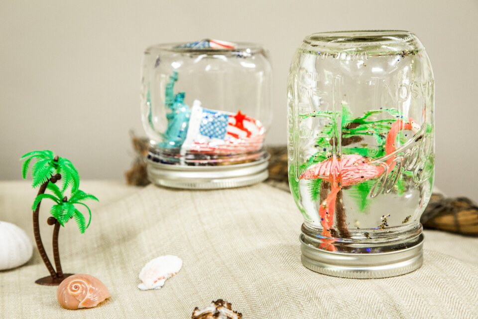 Summer Snow Globes