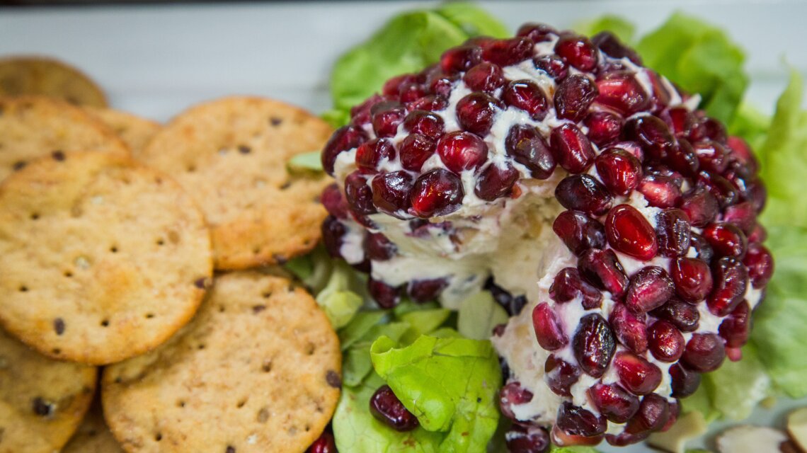 Butter Lettuce Salad with Feta with Walnuts and an Olive Oil Lemon Dressing