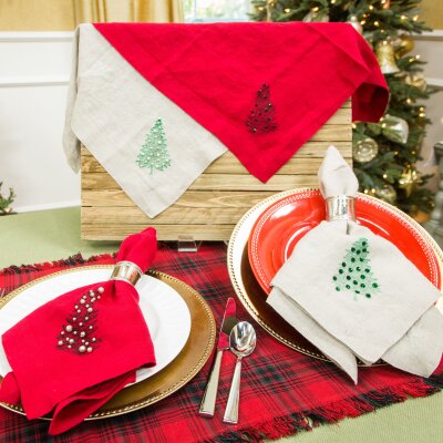 DIY Christmas Napkins