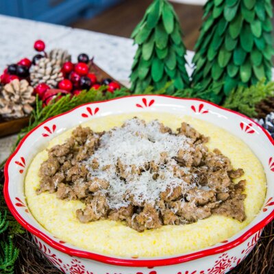 Fabio Viviani - Italian Pecorino Polenta and Crispy Italian Sausage Stuffing