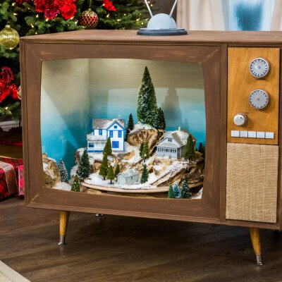 DIY TV Christmas Village