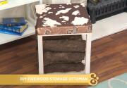 DIY Firewood Ottoman - Home & Family