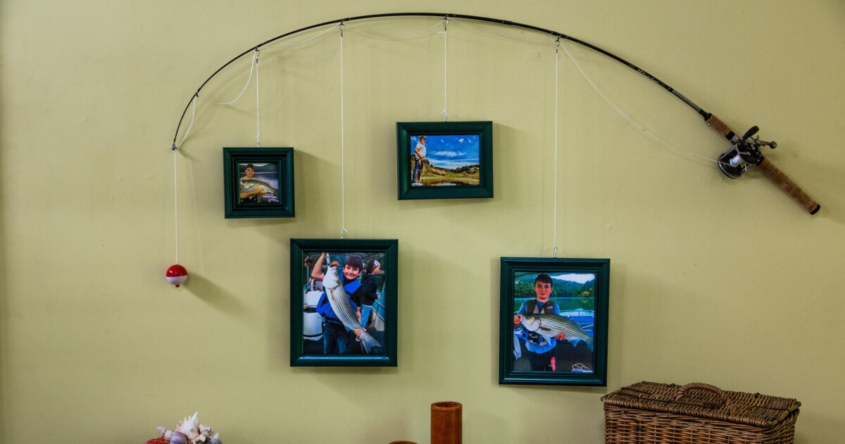 Pictures Wall Decor Young's Wood Fishing Rod Picture Frame