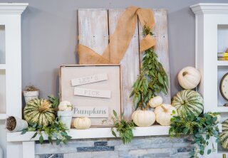 DIY Fall Mantelscape - Home & Family