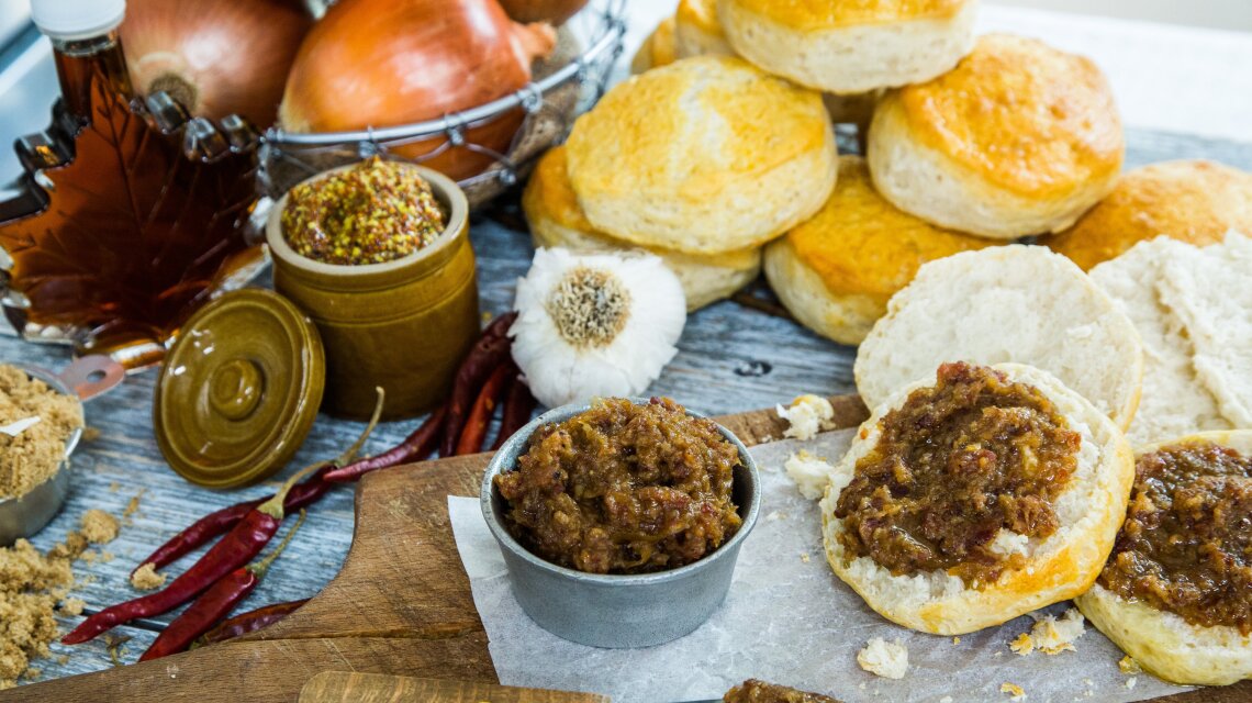 Biscuits and Bacon Jam