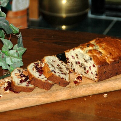Wild Rice Salad with Apricots and Toasted Pecans and Cran Raisin, Nut, Chocolate and Banana Bread