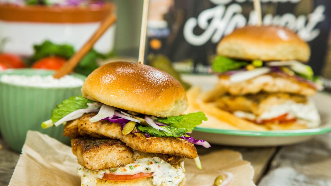 Spice Rubbed Sustainable Fish Sliders