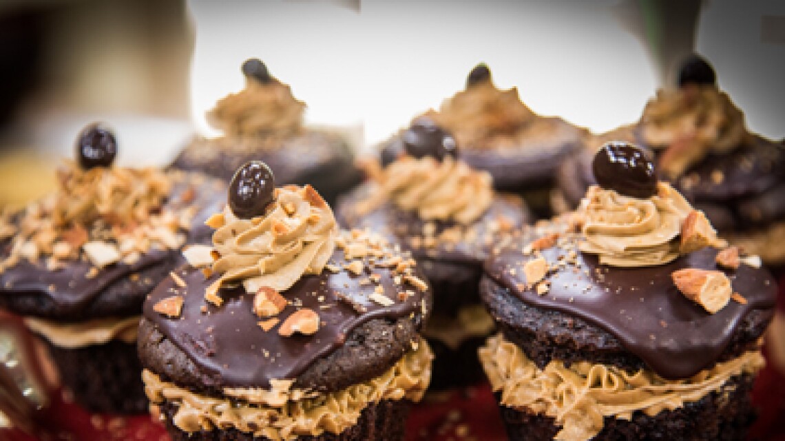Chloe Coscarelli's Coffee Almond Crunch Cupcakes
