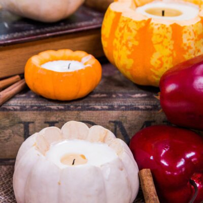 DIY Cinnamon Pumpkin Candles