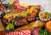 Sweet and Spicy Chicken with Peach Salsa - Home & Family