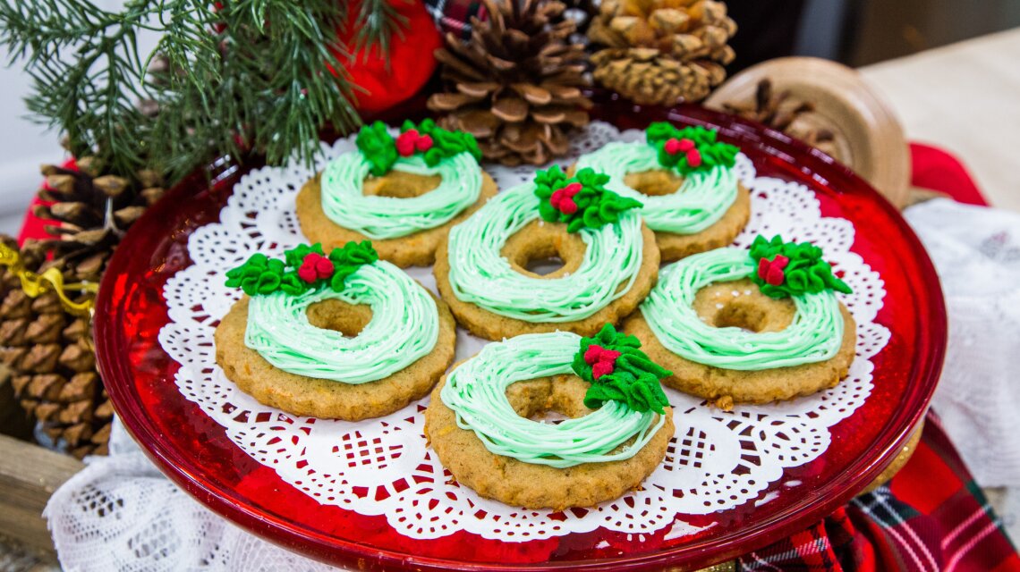 Carrot Spice Cookies & Almond Buttercream Frosting