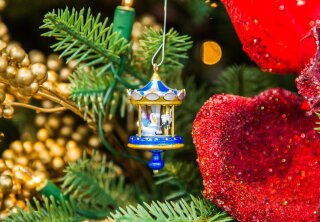 Keepsake Ornament Giveaway - Mini Christmas Carousel - Home & Family
