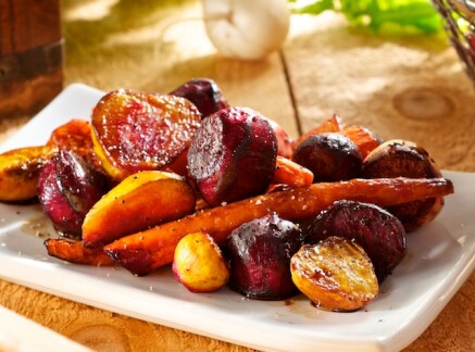 Roasted Beets, Carrots and Turnips with Balsamic Vinegar