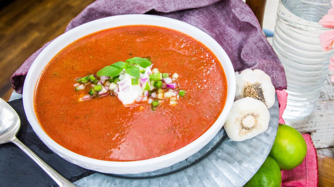 Gazpacho and Mocktail
