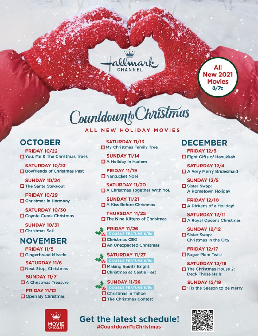Hallmark 25 Days Of Christmas Schedule 2025