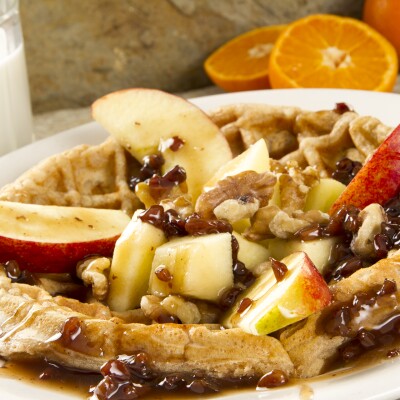 Apple and Oatmeal Waffle
