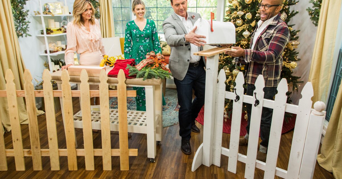 DIY Fence Stocking Holder Home & Family