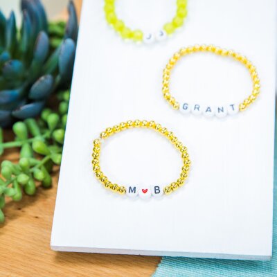 DIY Personalized Beaded Bracelets