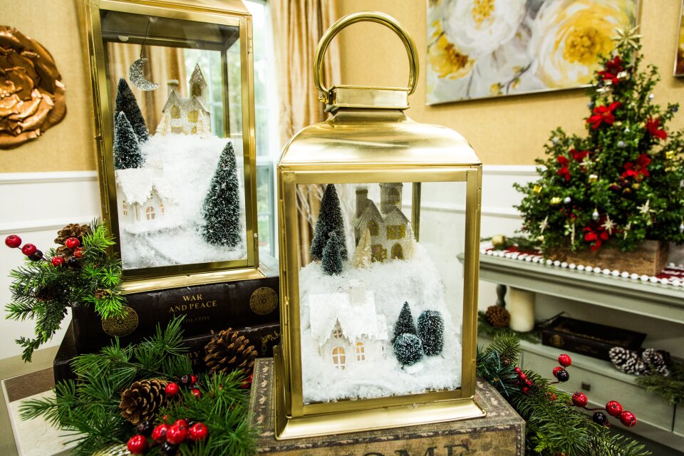DIY Lantern Snow Village