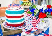 Red, White & Blue Cake - Home & Family