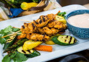 Grilled Spicy Lime Chicken Skewers - Home & Family