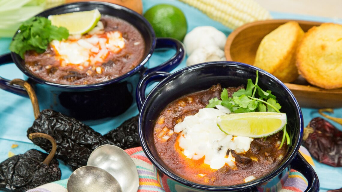Texas-Style Chili with Sweet Cornbread