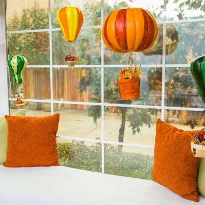 DIY Squash Hot Air Balloons