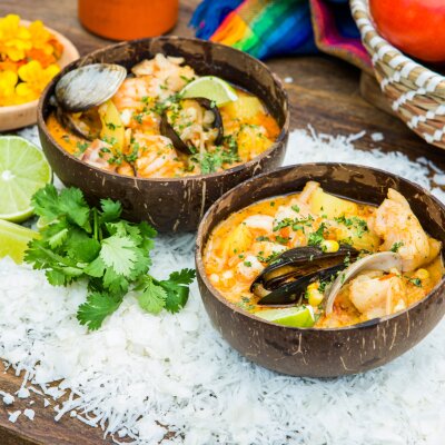 Aarón Sanchez - Coconut Stew with Coconut & Chipotle
