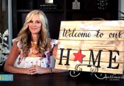 At Home With Our Family – DIY Welcome Sign - Home & Family